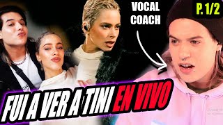 Fui A Ver A Tini En Vivo P 1/2 | Reaccion Vocal Coach | Ema Arias