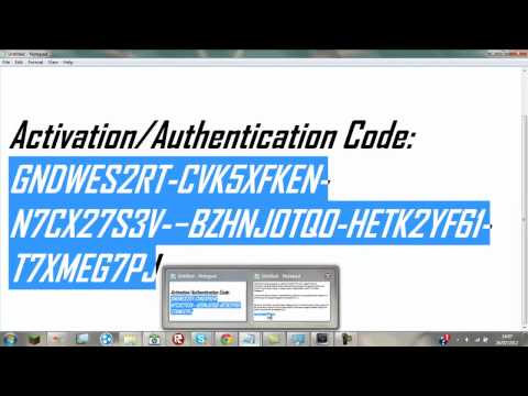 serial number and authorization key