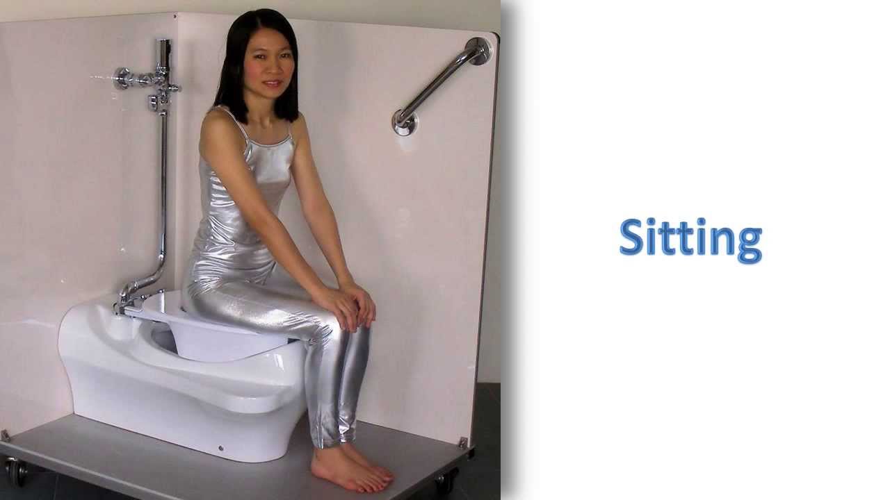 Girl used toilet