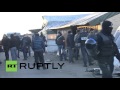 France: Police carry out arrests at Calais refugee camp