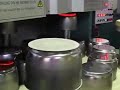 Video Induction heating for friction impact pressing bottom of the heat stainless steel cookware pot