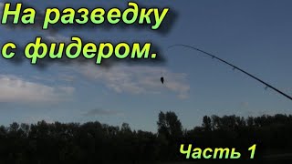 Семейная рыбалка. На разведку с фидером. Часть 1