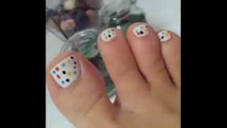 uñas de pies sencillas