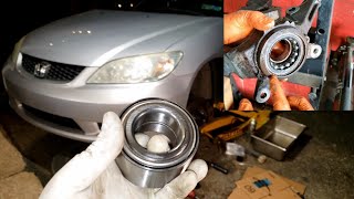 How To Replace A Pressed Wheel Bearing (01-05 Honda Civic)