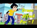 Drone Attack Part - 2 - Chimpoo Simpoo - Detective Funny Action Comedy Cartoon - Zee Kids