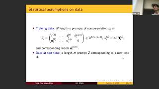 In-context learning of solution operators to linear elliptic PDEs - Frank Cole