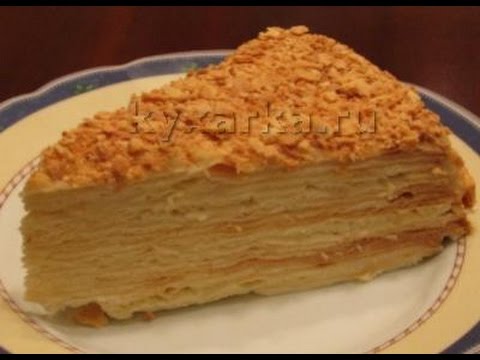 Торт из тонких коржей рецепт