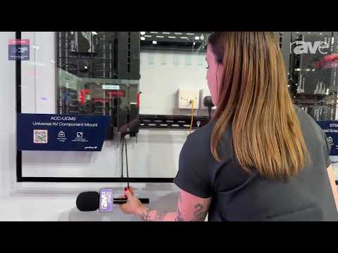 ISE 2025: Peerless-AV Showcases STS650 Display Wall Mount With ACC-UMC2 Component Mount
