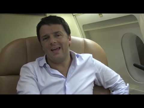 Matteo Renzi in Africa - Video su Aereo