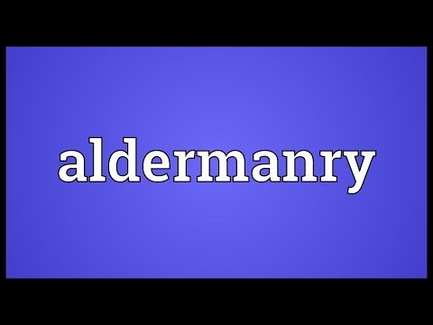 Header of aldermanry