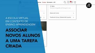 Escola Virtual | Associar novos alunos a uma tarefa criada