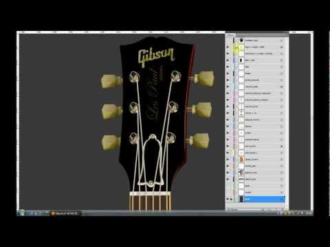 Gibson Les Paul Standard with gradient mesh (Guitar's vectorization)