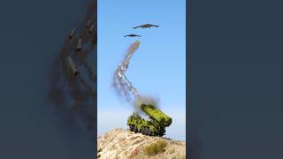 Russian S-500 Air Defense Blasttic Missile Attack On B-21 Bomber Jets Gta-5