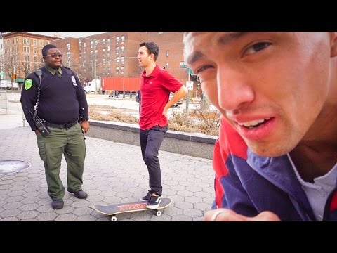 2 SKATERS VS 1 SECURITY