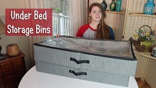 Wiselife Under Bed Storage Bins 🍀 Shoe/Clothing Organizer Bin👈