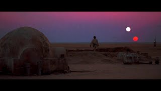 Люк Скайуокер Смотрит На Бинарный Закат [Binary Sunset]. Звёздные Войны: Новая Надежда [4K]