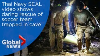Thai cave rescue: New video captures daring operation to save boys Thai cave rescue: New video captures daring operation to save boys