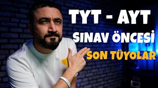 SINAV ÖNCESİ SON TÜYOLAR TYT - AYT SON 1 HAFTA |  Rehber Matematik #rmtayfa #tyt