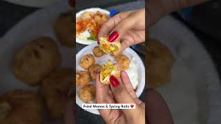 Fried Momos & Spring Rolls