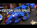 Giant Custom LEGO Spaceships | M-Tron Space Police Ice Planet