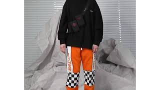 SHOW RICH MADE BY ABOW LIFE DESIGN HOODIE SWEATSHIRT IN ORANGE BLACK