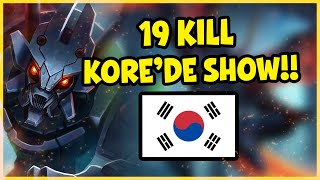 Korede Show Yaptpik 19 Ki̇ll Atladiğimiz Herkes Tek Yedi̇ Kore Solo Q Apophis