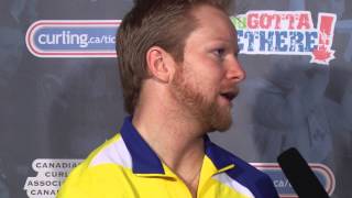 Draw 17 Media Scrum - 2013 Ford World Men's Curling Championship