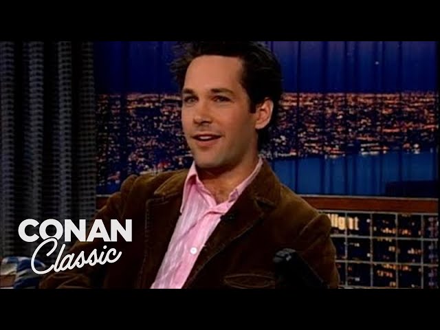 Paul Rudd Spent Thanksgiving At A Bar - "Late Night With Conan O'Brien"