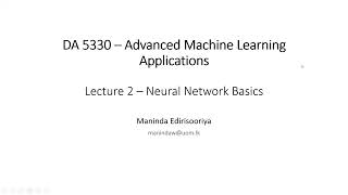 Neural Network Basics