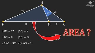 Find the AREA of the triangle!