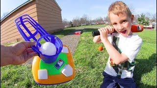 FATHER SON BASEBALL TRICK SHOTS! FATHER SON BASEBALL TRICK SHOTS!
