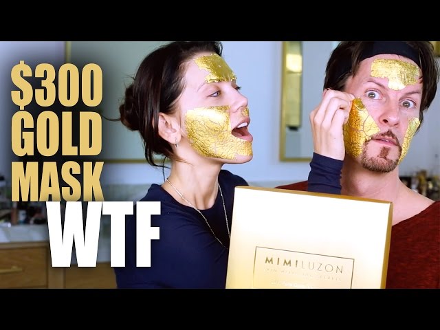 Face Maske Made Of Real 24 Karat Gold - Video