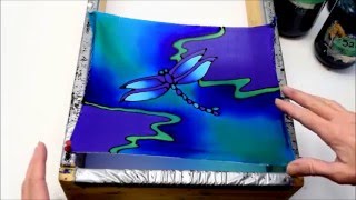 Silk Painting and Salt Techniques video How To Blend French Dyes
