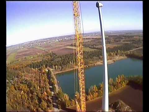 Best Wind Turbine Building Video! Enercon E-82 Construction Site FPV 