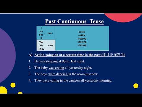 Past Continuous Tense