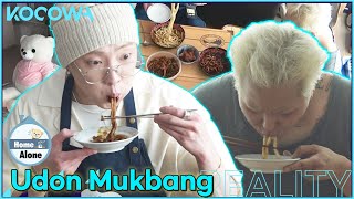 WINNER's MINO and Kang SeungYoon's udon mukbang...Slurp😋 l Home Alone Ep 456 [EN