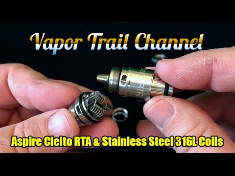 Aspire Cleito RTA & Build / Wicking Plus Stainless Steel Coil