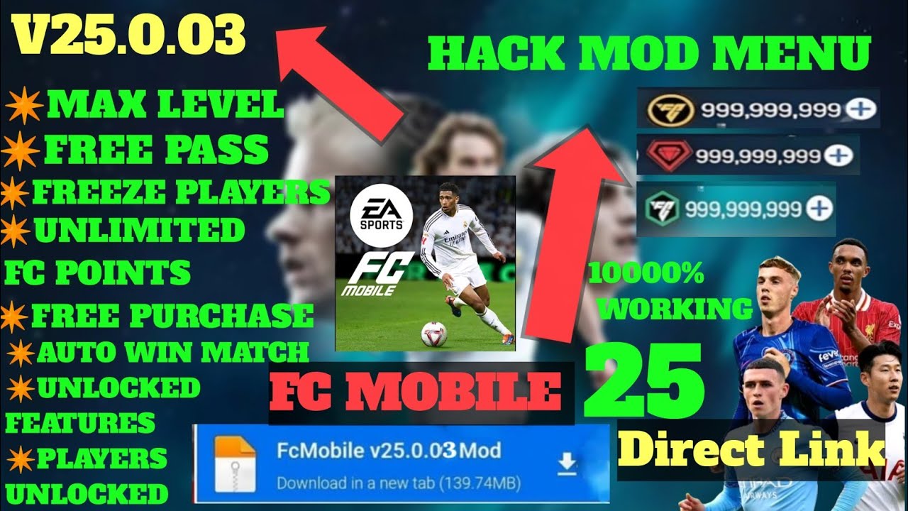 FC MOBILE 25 NEW UPDATE MOD MENU V25.0.03 – Unlimited FC MOBILE 25 NEW UPDATE MOD MENU V25.0.03 – Unlimited