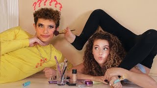 I Did My Brothers Makeup Using My Feet