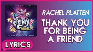 Watch Rachel Platten Thank You For Being A Friend video