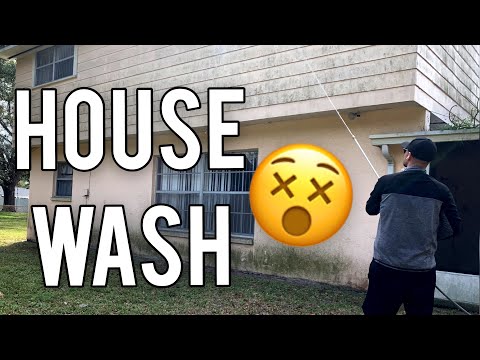 Pressure Washing Extremely Dirty House