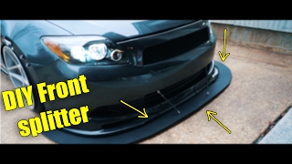 DIY how to make a front splitter
