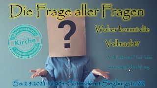 einfach herrlich herrlich einfach Die Frage aller Fragen - Vollmacht im Reich Gottes