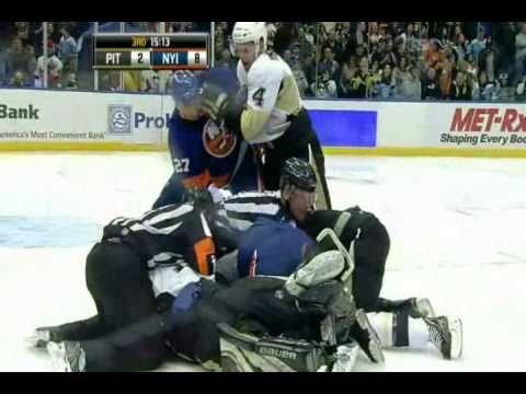 Penguins Islanders Brawl