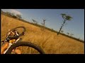 Mountain Biker gets taken out by BUCK-CRAZY footage. Hit by deer.