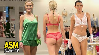 [4k60] 2024 Lise Charmel lingerie in SLOW MOTION | Part 1 | Paris Salon Internat