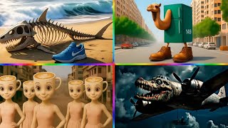 Coffin Dance X Bombardino Crocodilo X Ballerina Cappucina X Tralalero Tralala All Brainrot Animal