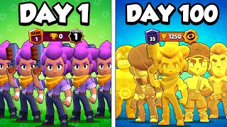 We Survived 100 Days In Brawl Stars.. 5V5