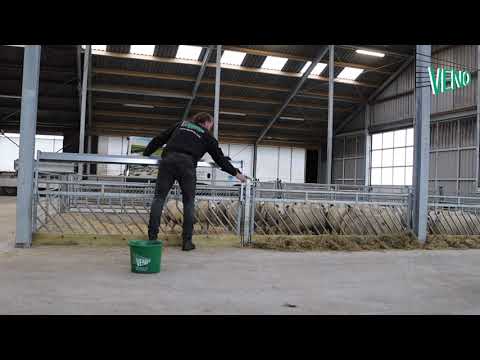 Self Closing Feed Barrier (with Fold-Up Feeding Trough)
