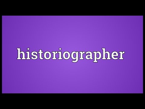 Header of historiographer